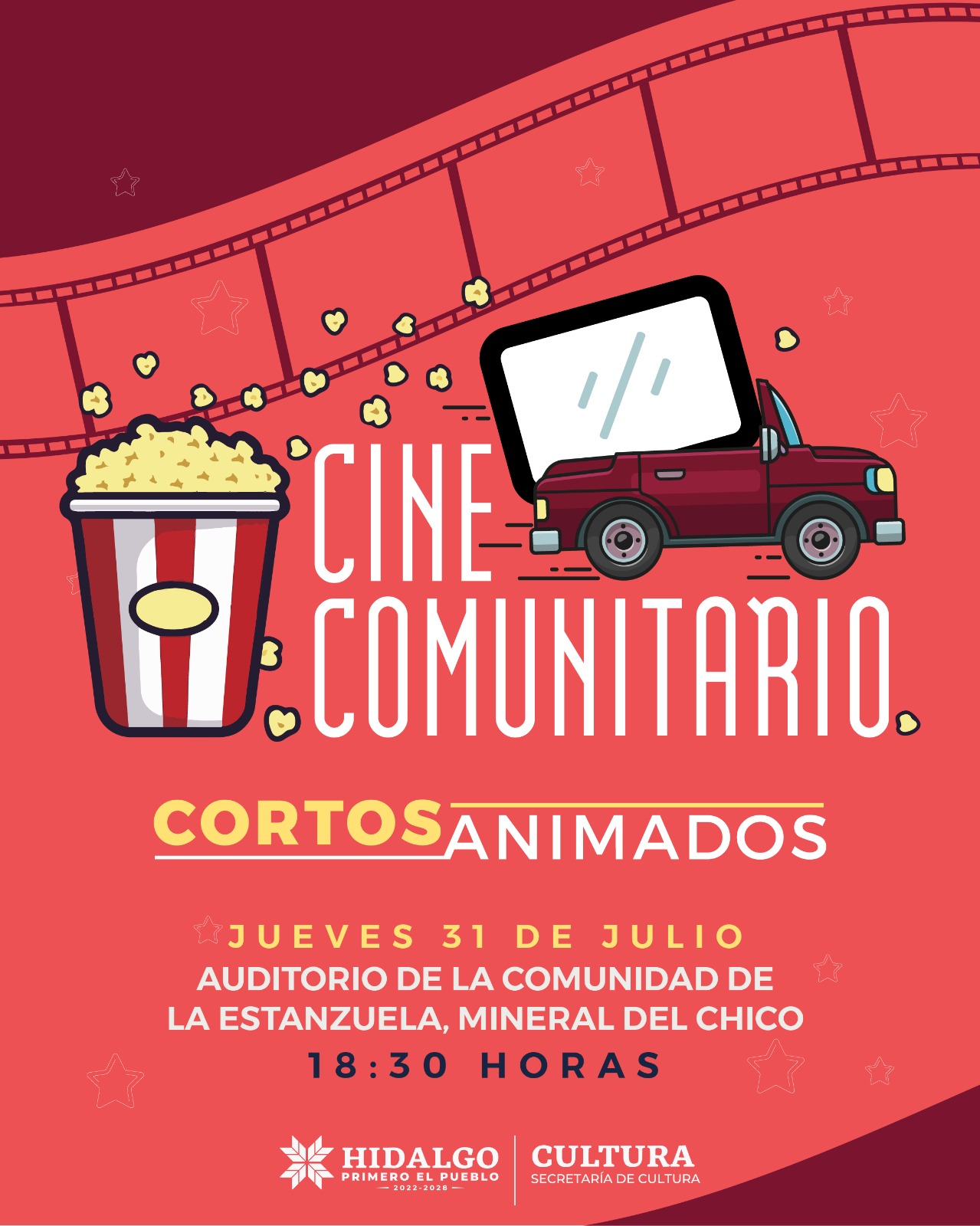 El Cine Comunitario llega a La Estanzuela con historias para toda la familia