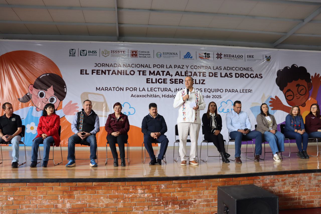 Hidalgo impulsa Jornada Nacional por la paz y contra las adicciones --